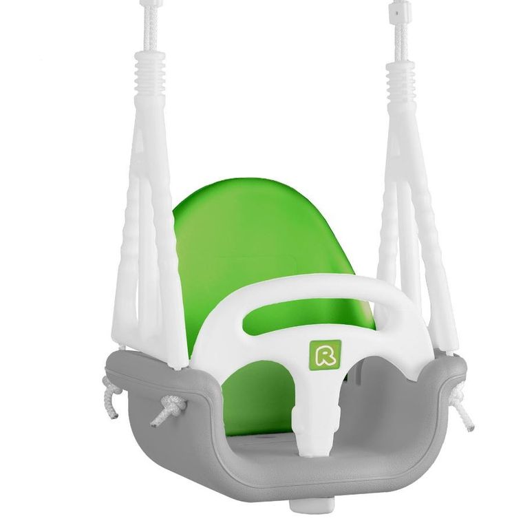 Ricokids, Słonik, huśtawka kubełkowa 3w1, szaro-zielona