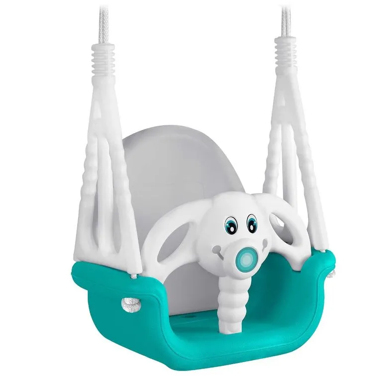 Ricokids, Słonik, huśtawka kubełkowa 3w1, turkusowa