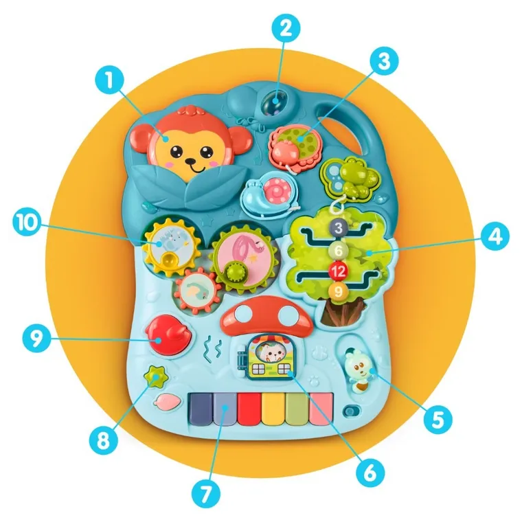 Ricokids, stolik edukacyjny 4w1, zielony