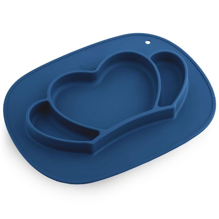 Ricokids, talerzyk dla dzieci silikonowy do karmienia, korona