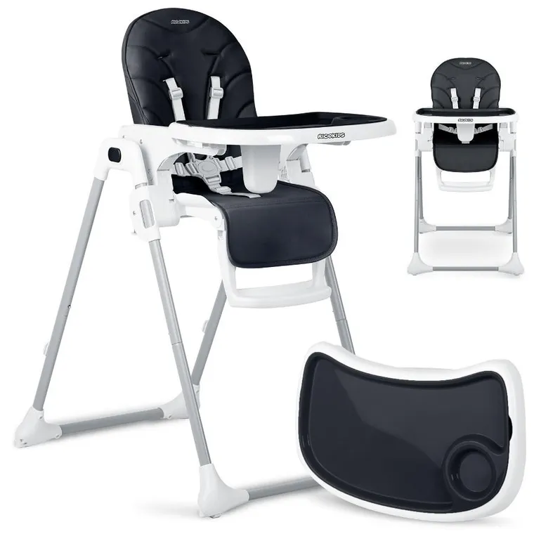 Ricokids, Tulo, krzesełko do karmienia, czarne