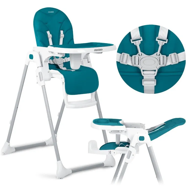Ricokids, Tulo, krzesełko do karmienia, niebieskie