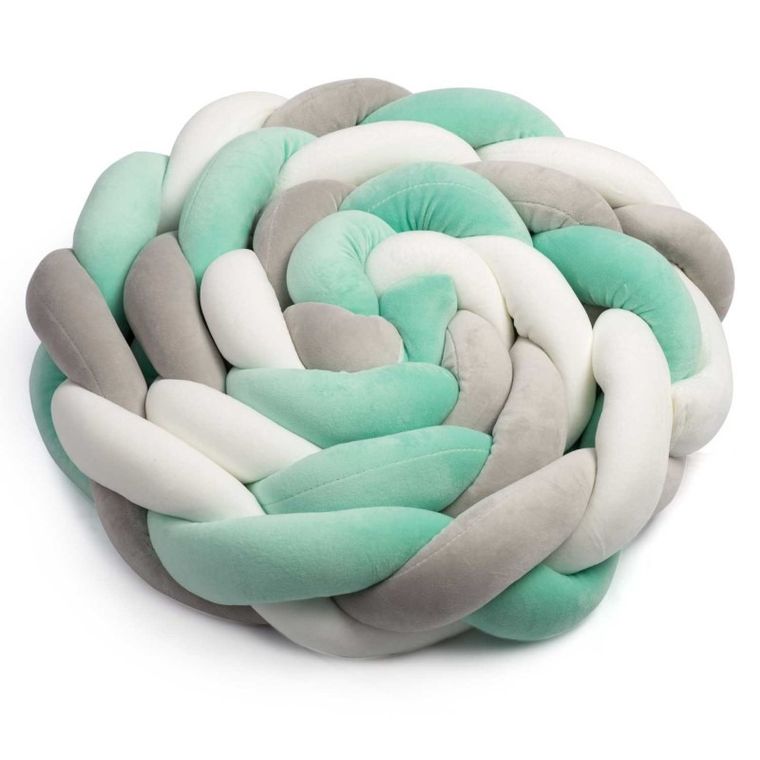 Ricokids, warkocz, ochraniacz do łóżeczka, miętowy, 2m