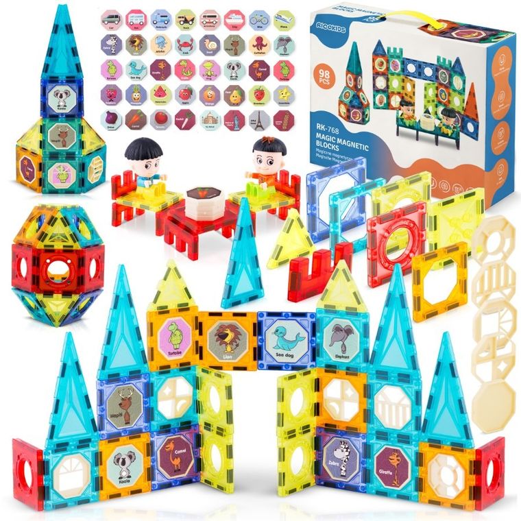 Ricokids, Wieża, klocki magnetyczne, 98 elementów