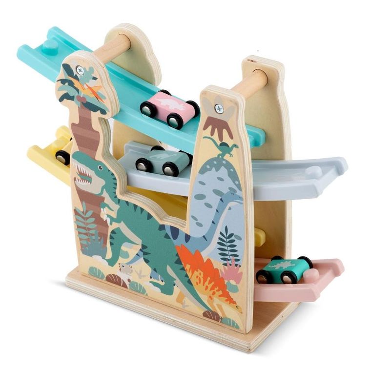 Ricokids, Zjeżdżalnia z samochodzikami, drewniana zabawka