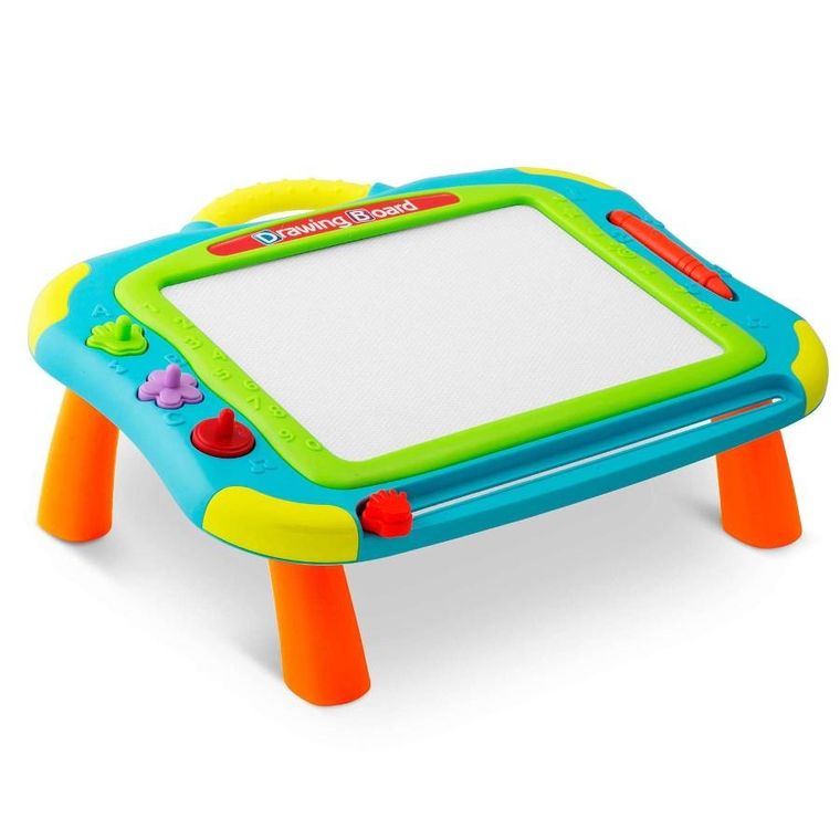 Ricokids, znikopis, tablica + stolik do rysowania, niebieski