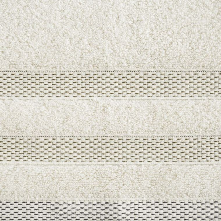 Riki, ręcznik z ozdobną bordiurą w pasy, 70-140 cm