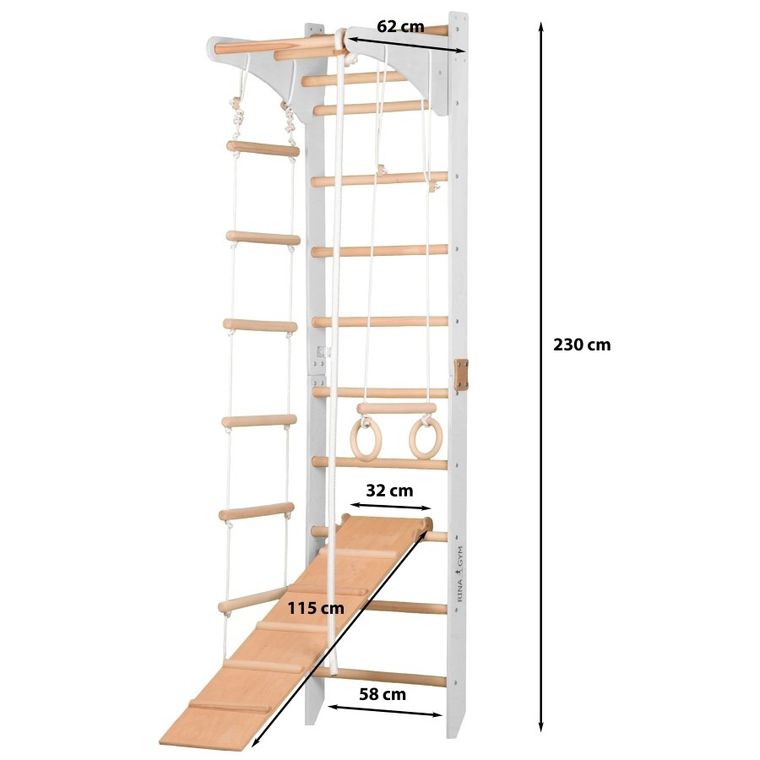 Rinagym, drabinka gimnastyczna, SPR C+slide, biały