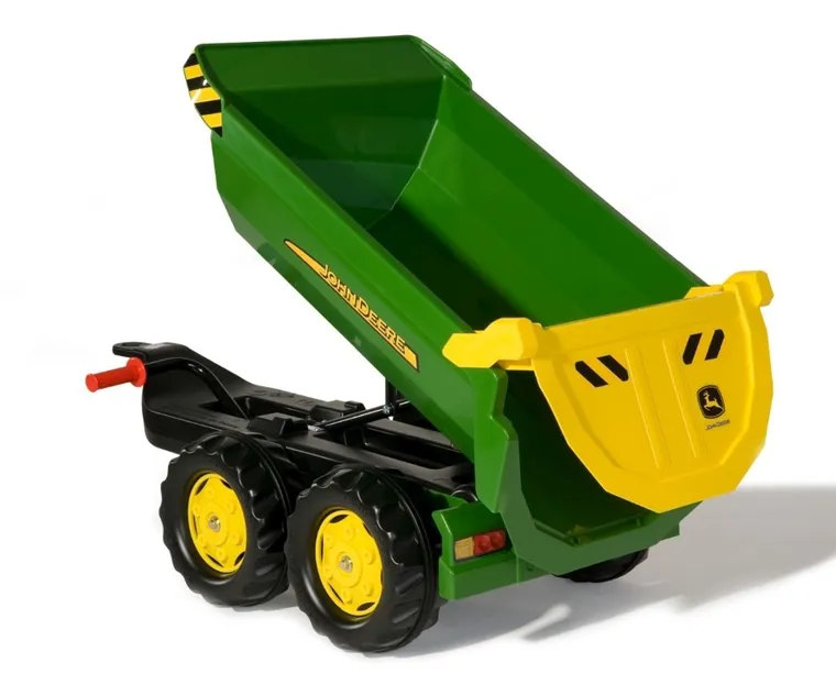 Rolly Toys, Halfpipe John Deer, przyczepa wywrotka, zielona, 122165