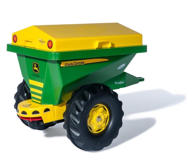 Rolly Toys, John Deere, przyczepa Rolly Streumax piaskarka, 125111