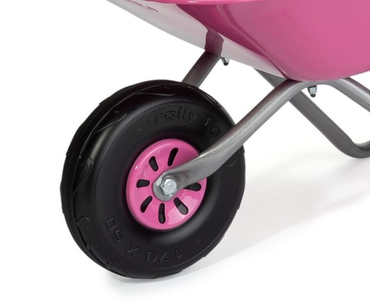 Rolly Toys, taczka metalowa, różowa, 274802