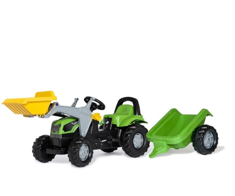Rolly Toys, traktor Deutz Fahir 5115G TB, z łyżką i przyczepą, 023196