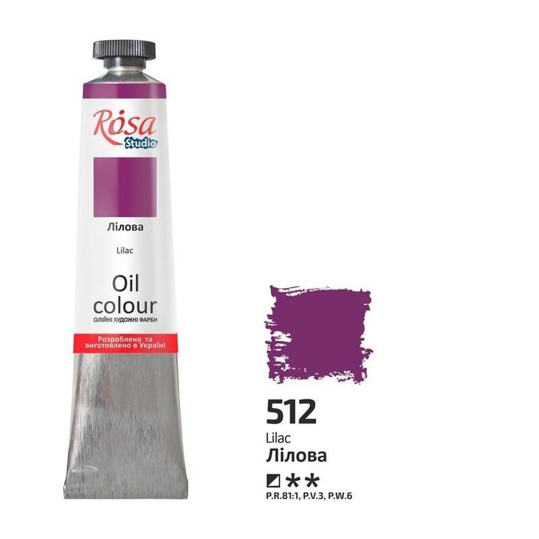 Rosa, farba olejna, lilac 512, 45 ml