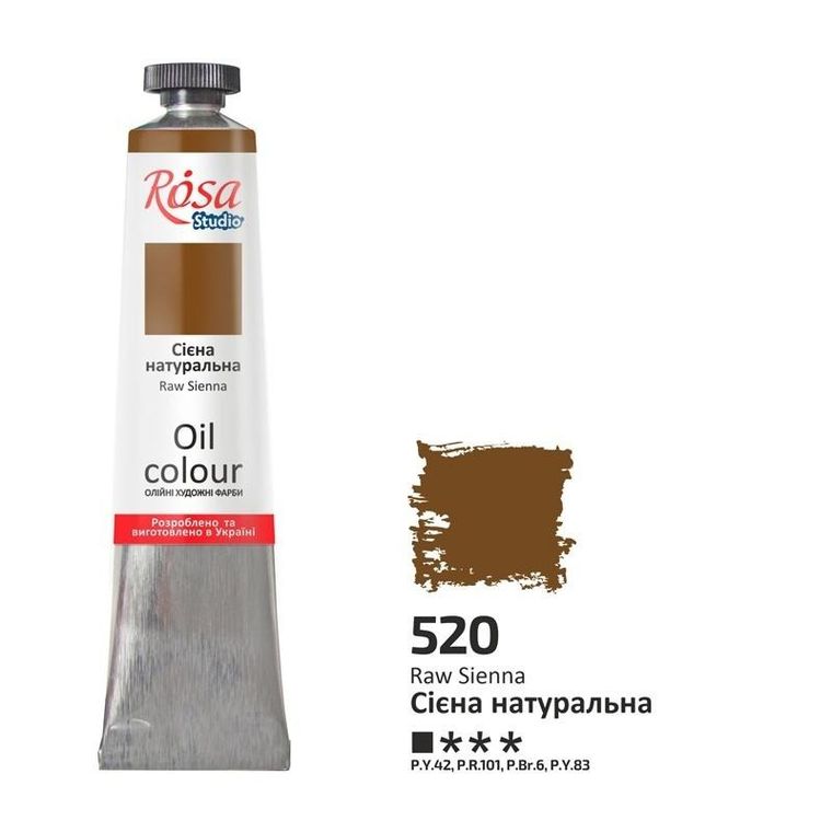 Rosa, farba olejna, raw sienna 520, 45 ml