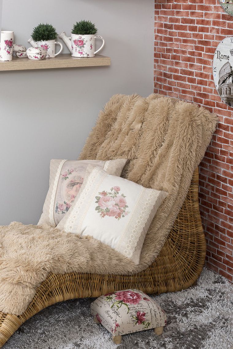 Rosalia, poszewka z nadrukiem w groszki, 40-40 cm