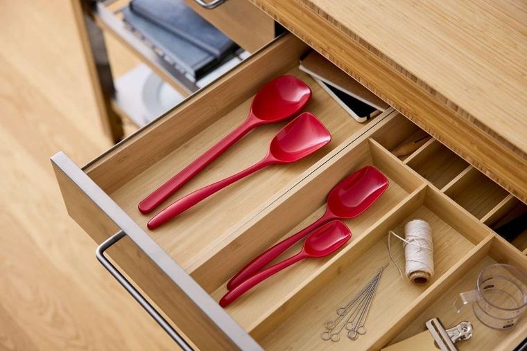 Rosti, łyżki kuchenne, czerwone, 4 szt., 30119