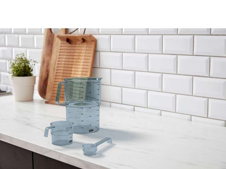 Rosti, zestaw 3 miarek, mensura, niebieskie, 25893