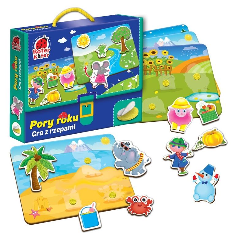 Roter Kafer, Jaka pora roku? Gra z rzepami, edukacyjna gra dla najmłodszych