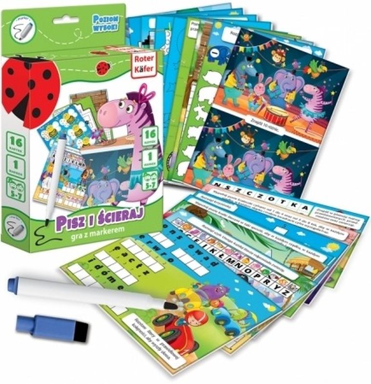 Roter Kafer, Pisz i ścieraj: Poziom wysoki, gra edukacyjna