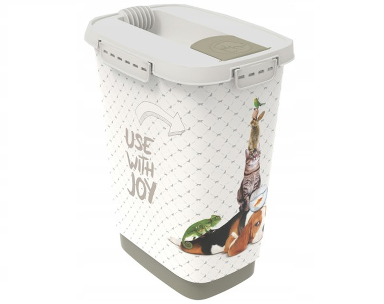 Rotho, Cody, pojemnik na karmę, biały, 10l