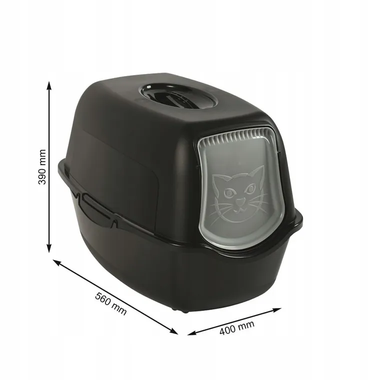 Rotho, Eco Bailey, kuweta dla kota, czarna