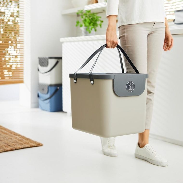 Rotho, pojemnik do segregacji odpadów 40l albula cappuccino