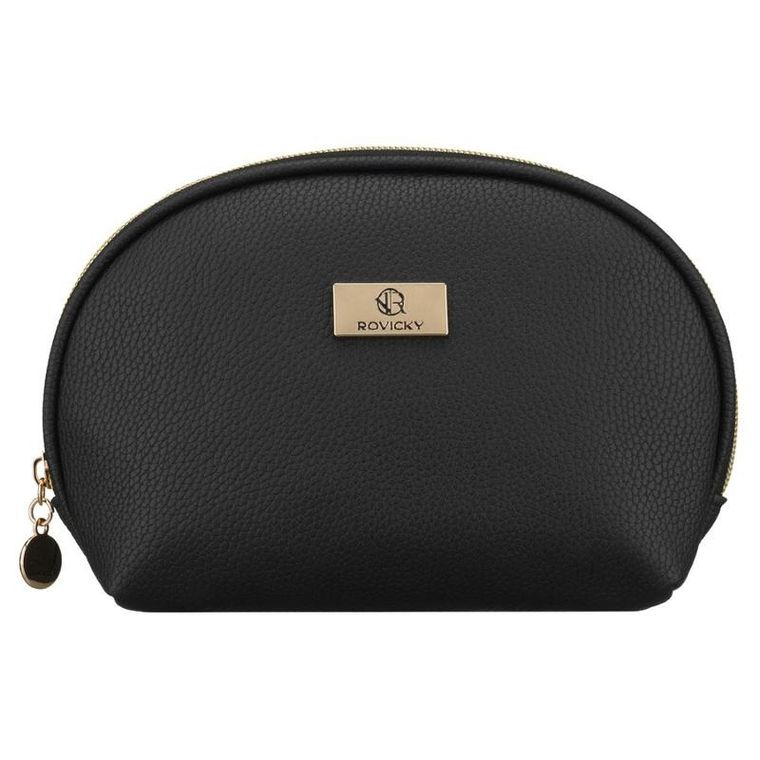 Rovicky, kosmetyczka, skóra ekologiczna, czarna