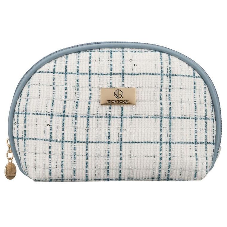 Rovicky, kosmetyczka, tkanina syntetyczna, 1-komorowa, niebieska