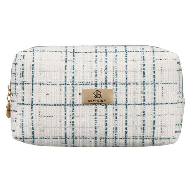 Rovicky, kosmetyczka, tkanina syntetyczna, niebieska
