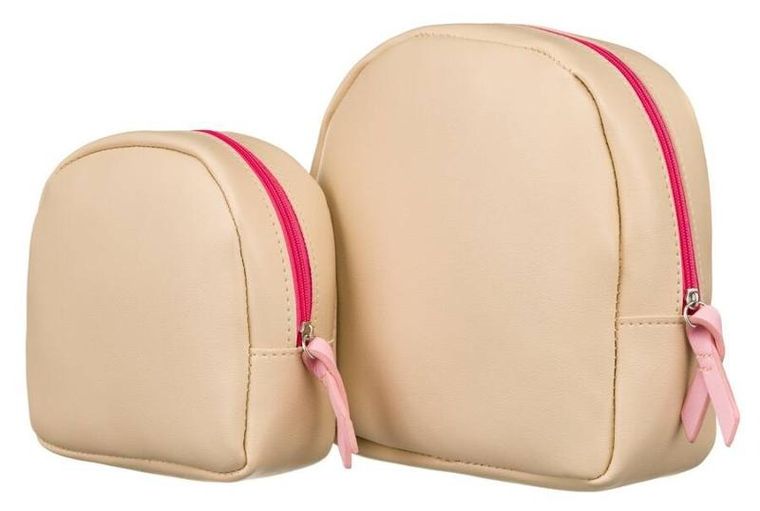 Rovicky, zestaw dwóch kosmetyczek damskich ze skóry ekologicznej