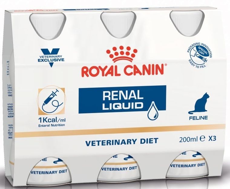 Royal Canin, Renal, Feline, Liquid, płynna karma dla kotów z niewydolnością nerek, 200 ml