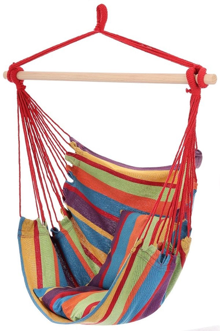 Royokamp, hamak, fotel brazylijski, 100-100 cm + 2 poduszki, 40-40 cm