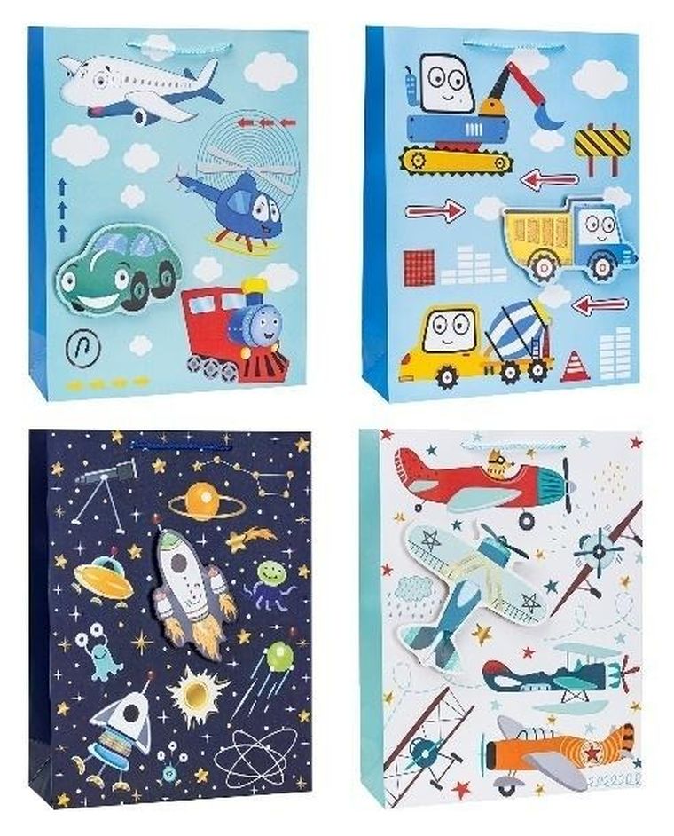 Rozette, torebka prezentowa, dziecięca, pop up 3D, 18-23-8 cm, 1 szt.