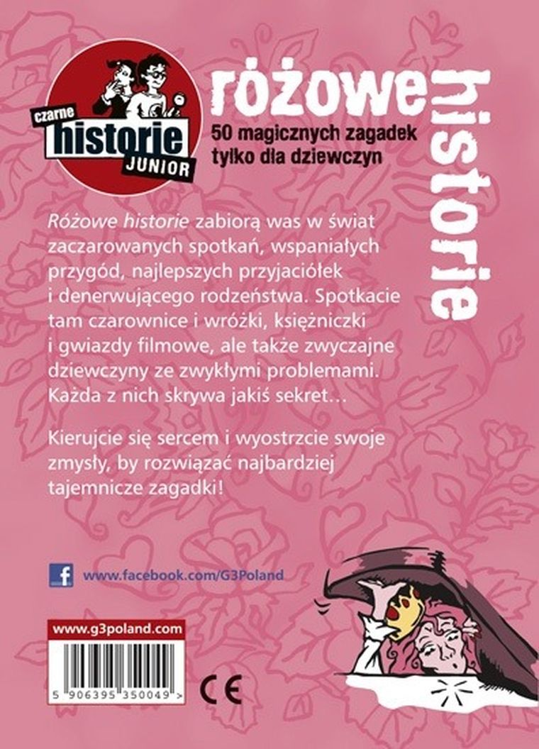Różowe historie, 50 magicznych zagadek tylko dla dziewczyn, gra karciana
