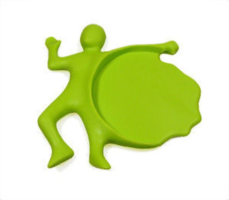 Rozpłaszczony zenek, podstawka pod szklankę, zielony