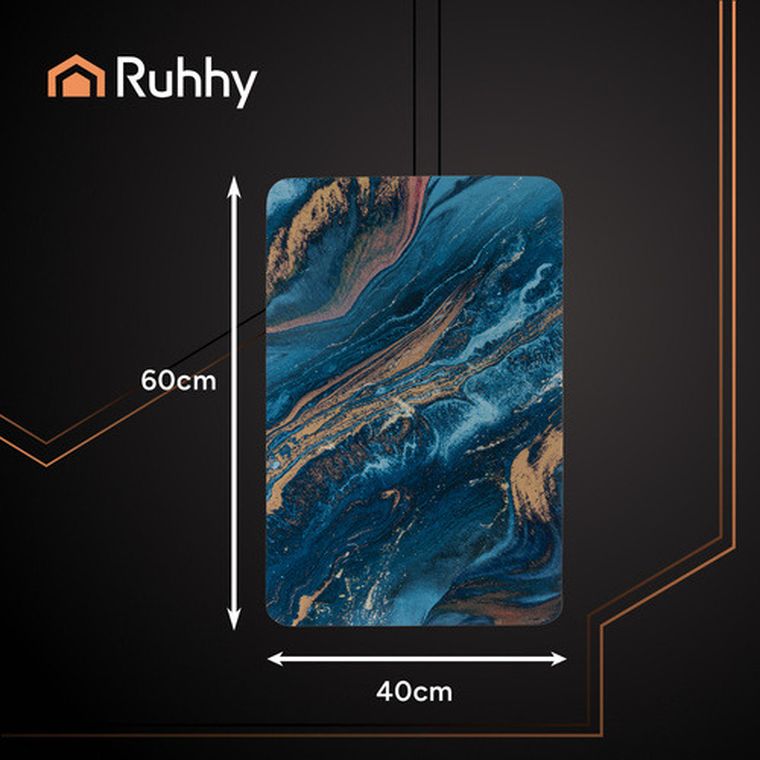 Ruhhy, dywanik łazienkowy, 60-40 cm