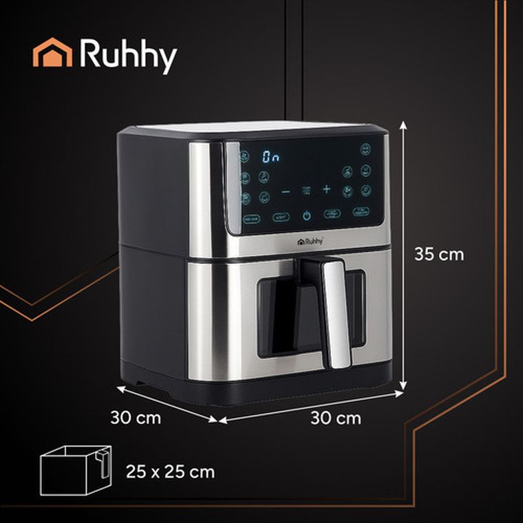 Ruhhy, frytkownica beztłuszczowa, airfryer, 8l