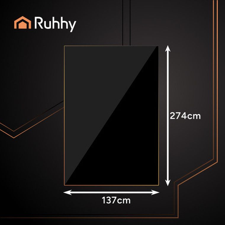 Ruhhy, obrus foliowy dekoracyjny, czarny