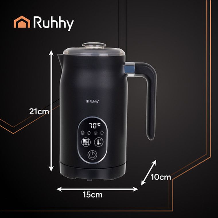 Ruhhy, spieniacz do mleka z wyświetlaczem, 500W