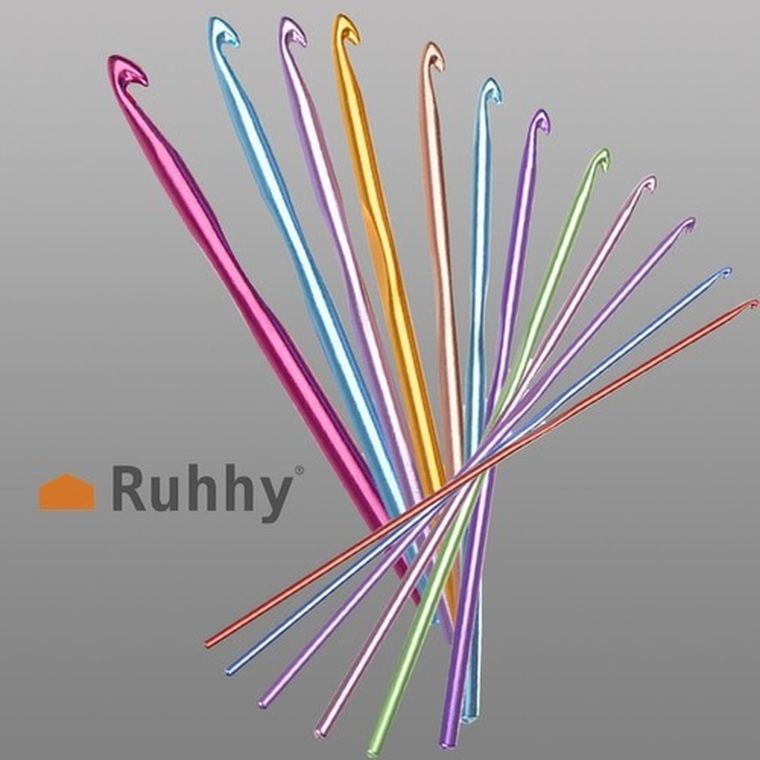 Ruhhy, zestaw szydełek, 12 szt.