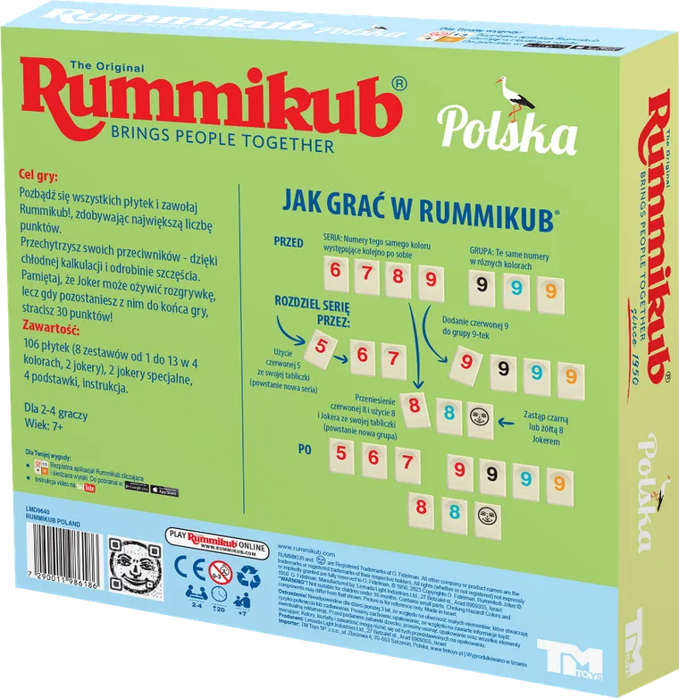 Rummikub Polska, gra towarzyska