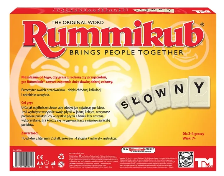 Rummikub Słowny, gra towarzyska