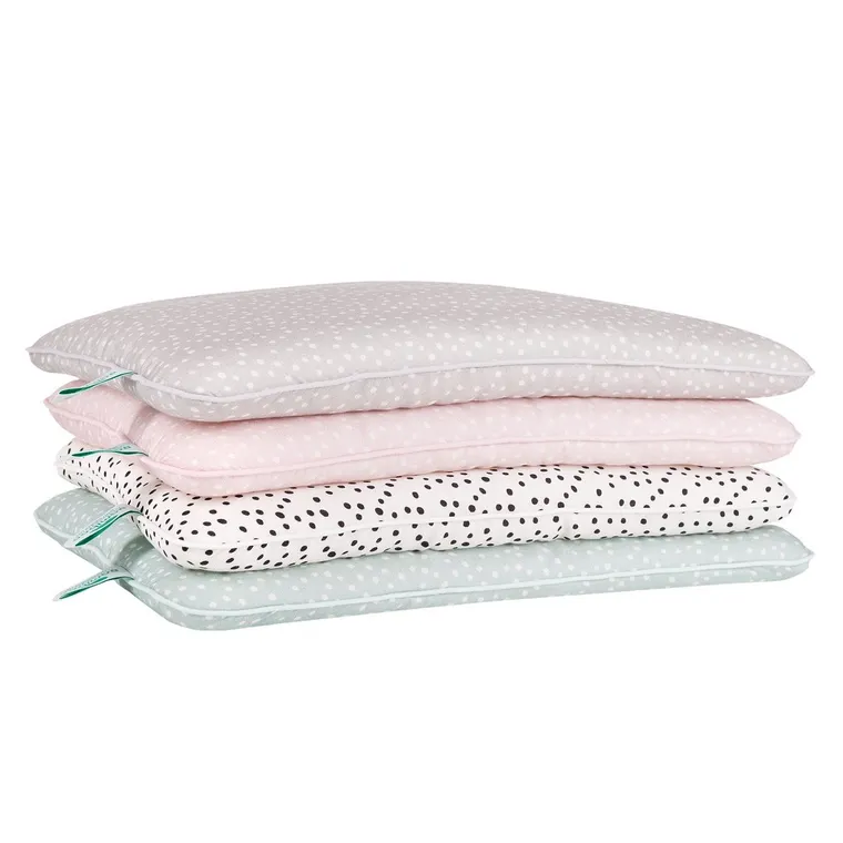 Samiboo, bambusowa płaska poduszka dla niemowlaka, 25-35 cm, confetti pudrowy róż