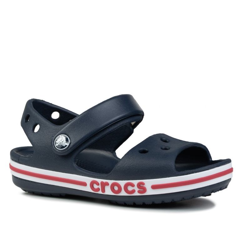 Sandały chłopięce, granatowe, Crocs Byaband