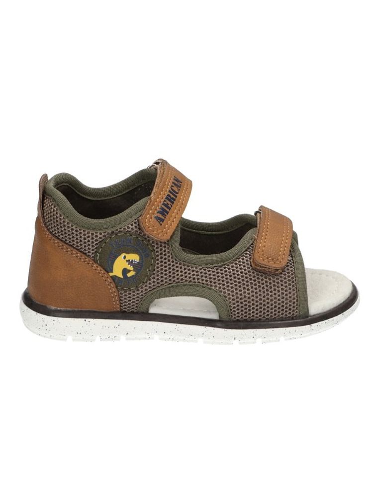 Sandały chłopięce, khaki, American Club