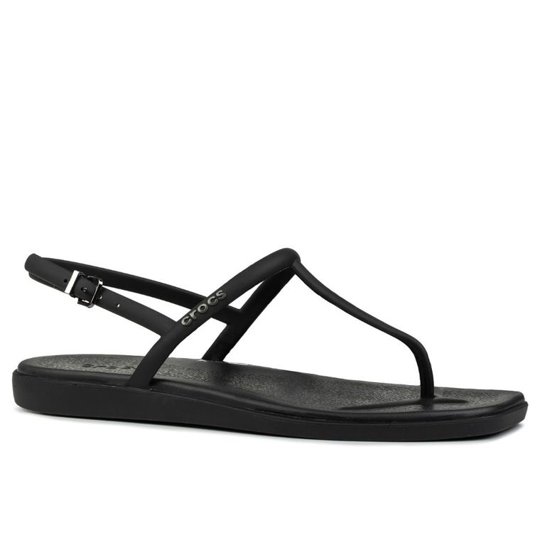 Sandały damskie, czarne, Crocs Miami Thong Flip