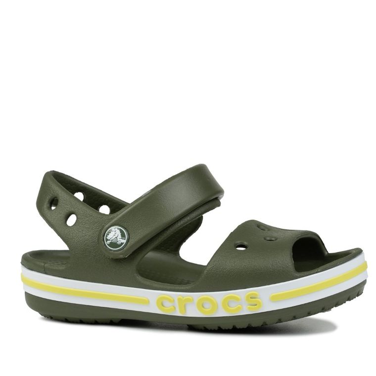 Sandały dziecięce, khaki, Crocs Bayaband