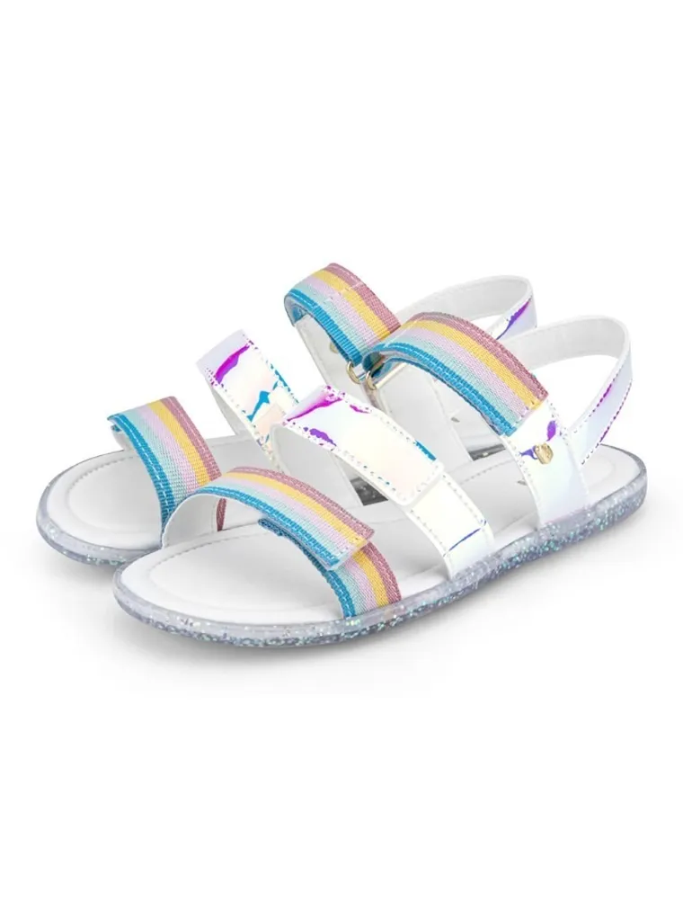 Sandały dziewczęce, białe, Bibi Shoes