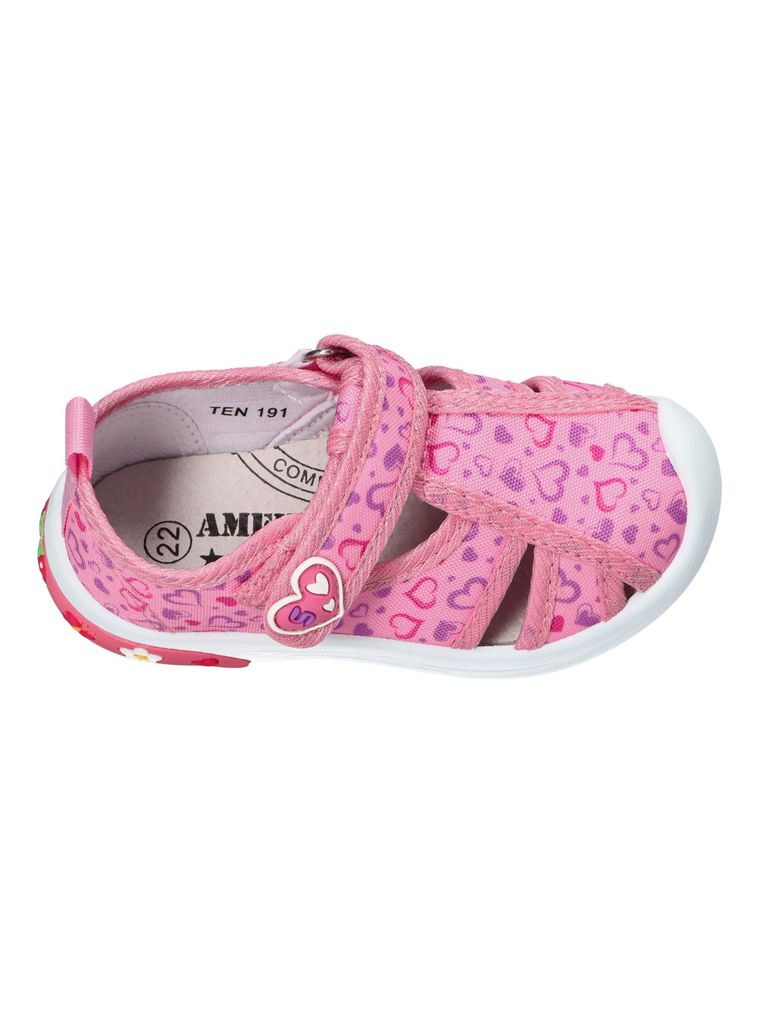 Sandały dziewczęce, różowe, American Club