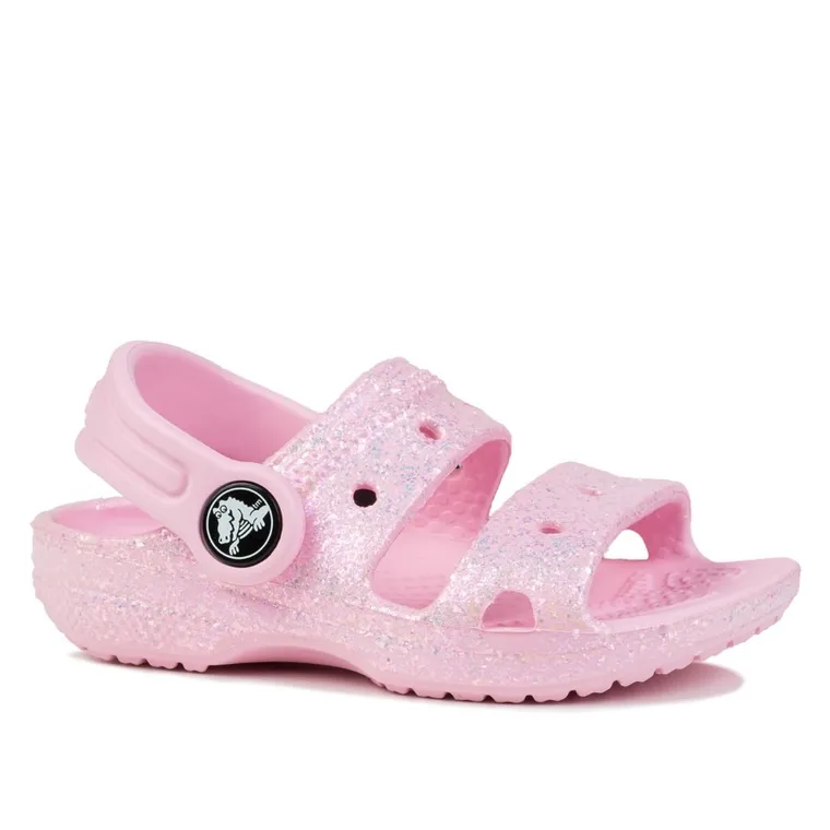 Sandały dziewczęce, różowe, Crocs Classic Glitter